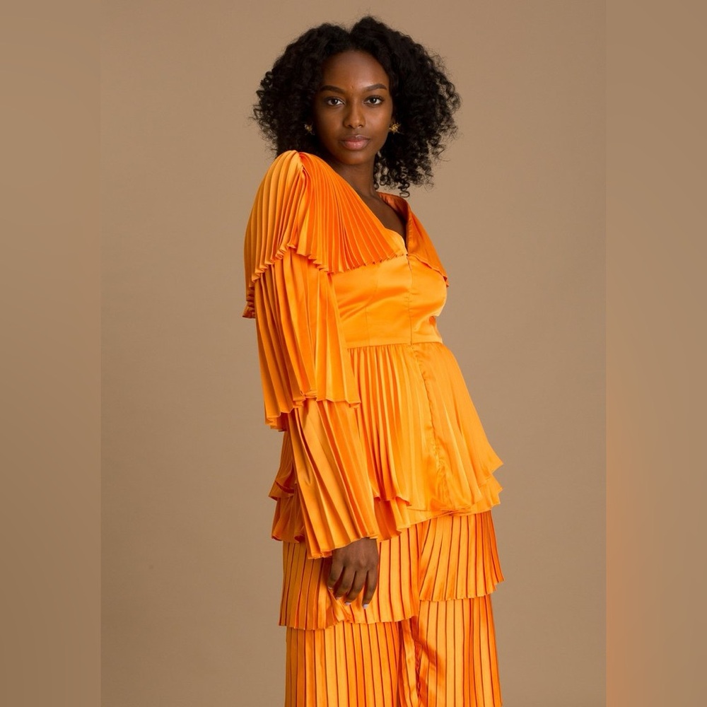 Andrea Iyama - TAMI Pleated Top NWT